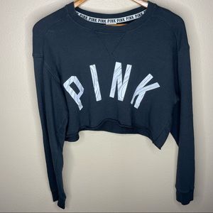 11.) VS PINK Cropped Sweatshirt